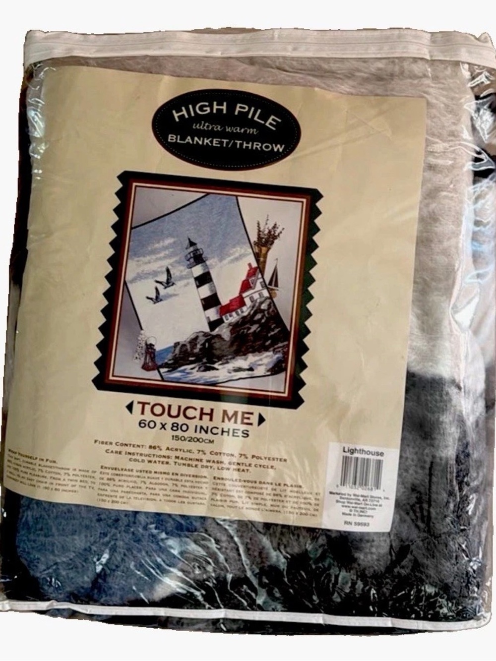 Touch Me High Pile Ultra Warm Blanket/Throw - Gray